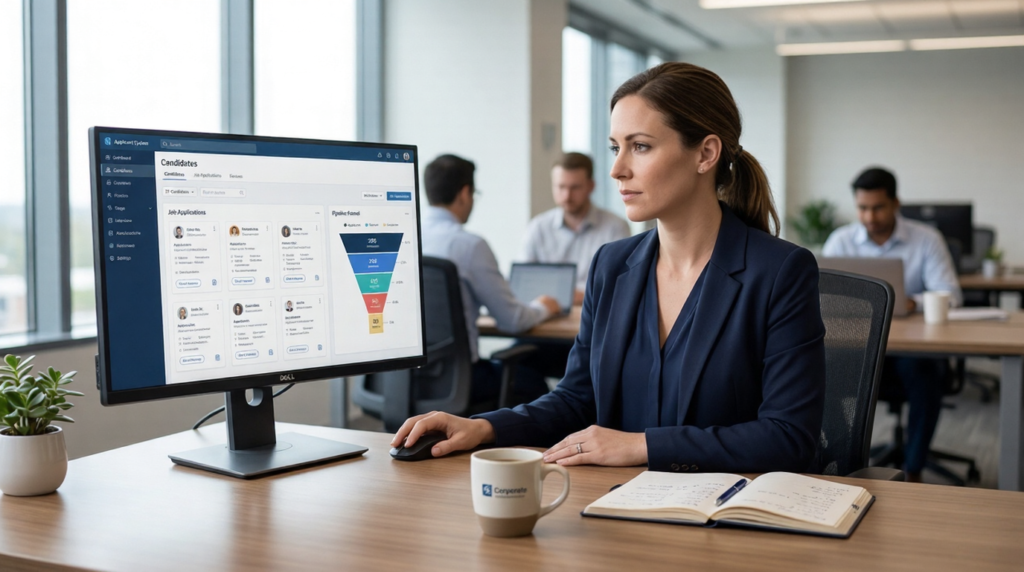 How Does ATS Work Diagram showing step-by-step how ATS parses a resume document