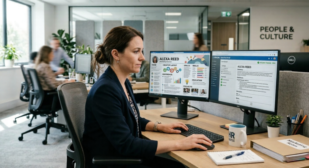 comparison of bad resume format vs ATS friendly resume format