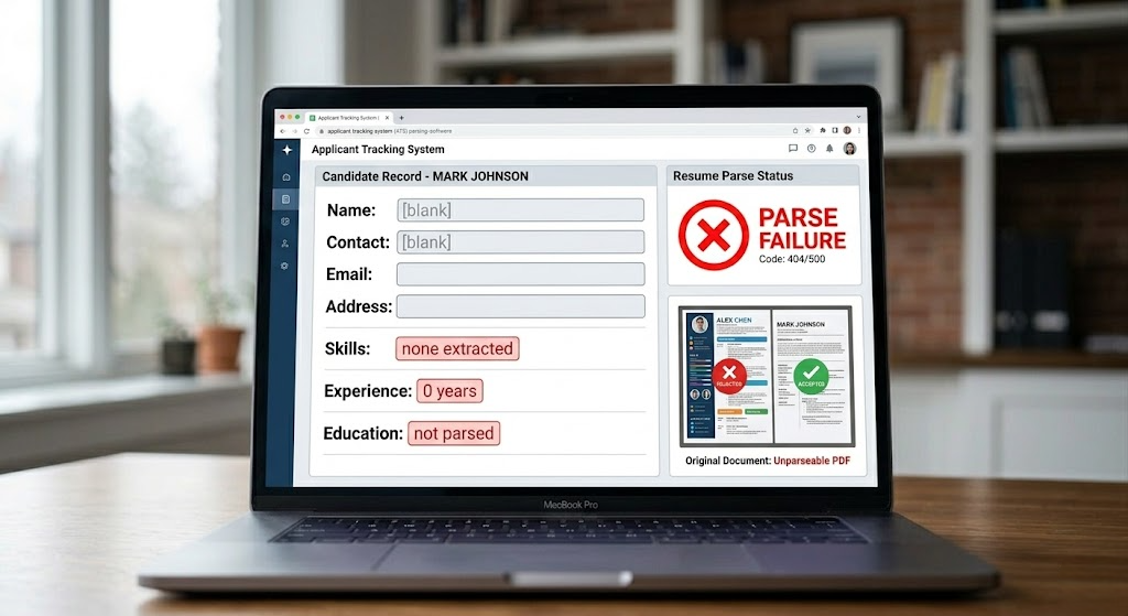 Resume Parsing Errors resume parsing errors Recruiter successfully finding a candidate in ATS after resume parsing errors have been fixed