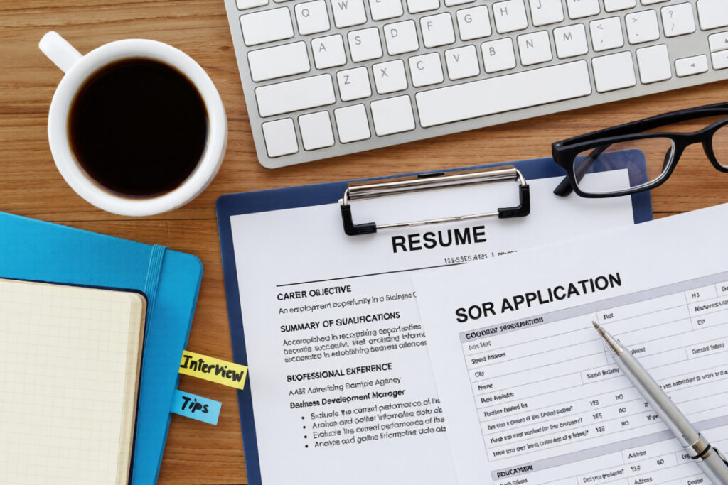 ATS resume score example showing keyword match percentage and resume optimization suggestions