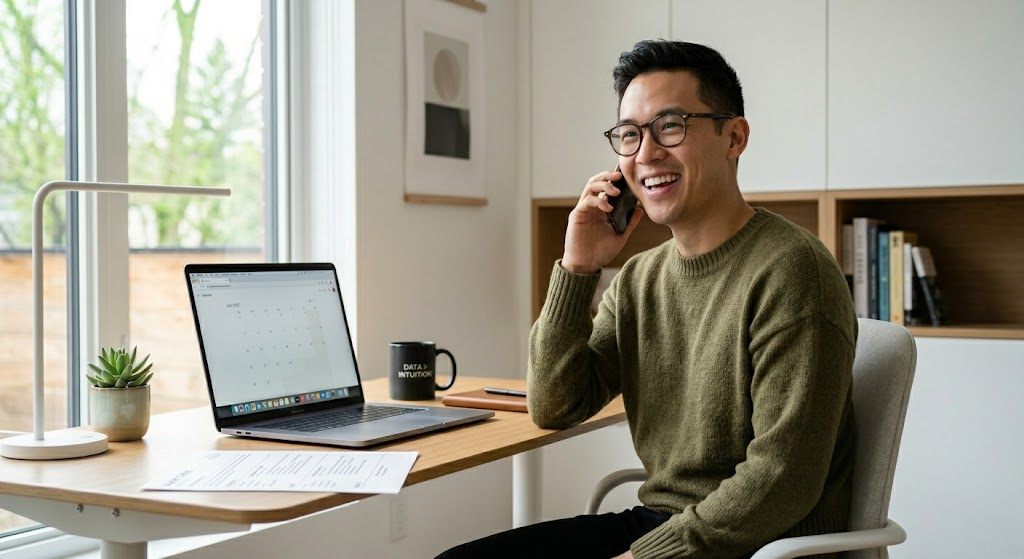 ATS Resume vs Normal Resume Job seeker receiving interview call after replacing normal resume with ATS-optimized format